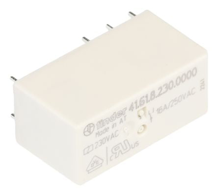 Finder PCB Power Relay, 230V ac Coil, 16A Switching Current, SPDT