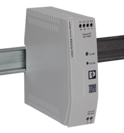 Phoenix Contact UNO POWER Switch Mode Power Supply DIN Rail Power Supply 264V ac AC Input 28V dc, 6.25 A Output DC 150 W