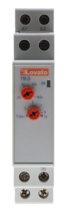 Lovato DIN Rail Timer Relay, 2-Contact, 12 to 240 V dc 24V ac, 240 V ac, 0.06 to 180 s, Multifunction-Function, SPDT