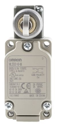 Omron WL Series Roller Plunger Limit Switch, DPDB, IP67, Stainless Steel, Resin, Epoxy Resin, Die Cast Corrosion Proof