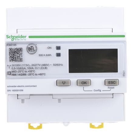 Schneider Electric 3 Phase LCD Energy Meter, Type Electronic