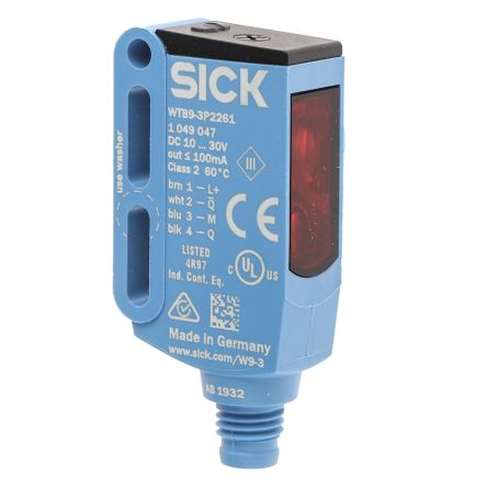 SICK Background Suppression Photoelectric Sensor, Rectangular Sensor