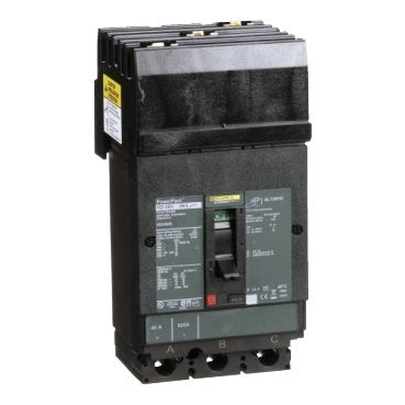 Circuit breaker, PowerPacT H, 45A, 3 pole, 600VAC, 14kA, I-Line, thermal magnetic, 80%, ABC (Circuit breaker PowerPacT H) is a Schneider Electric product. Designed for reliable performance and long service life. Available across Iraq — contact us for pricing and delivery options.