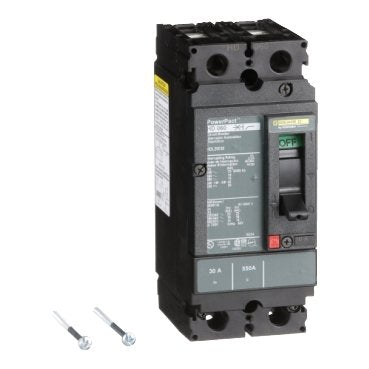 Circuit breaker, PowerPacT H, 30A, 2 pole, 600VAC, 14kA, lugs, thermal magnetic, 80% (Circuit breaker PowerPacT H) is a Schneider Electric product. Designed for reliable performance and long service life. Available across Iraq — contact us for pricing and delivery options.
