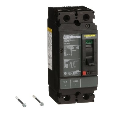 Circuit breaker, PowerPacT H, 70A, 2 pole, 600VAC, 14kA, lugs, thermal magnetic, 80% (Circuit breaker PowerPacT H) is a Schneider Electric product. Designed for reliable performance and long service life. Available across Iraq — contact us for pricing and delivery options.