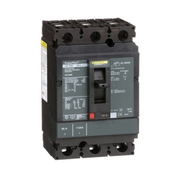 Circuit breaker, PowerPacT H, 60A, 3 pole, 600VAC, 14kA, lugs, thermal magnetic, 80% (Circuit breaker PowerPacT H) is a Schneider Electric product. Designed for reliable performance and long service life. Available across Iraq — contact us for pricing and delivery options.