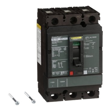 Circuit breaker, PowerPacT H, 110A, 3 pole, 600VAC, 14kA, lugs, thermal magnetic, 80% (Circuit breaker PowerPacT H) is a Schneider Electric product. Designed for reliable performance and long service life. Available across Iraq — contact us for pricing and delivery options.