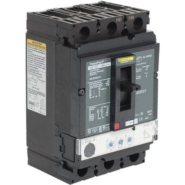 Circuit breaker, PowerPacT H, 150A, 3 pole, 600VAC, 14kA, lugs, thermal magnetic, 80%, shunt (Circuit breaker PowerPacT H) is a Schneider Electric product. Designed for reliable performance and long service life. Available across Iraq — contact us for pricing and delivery options.