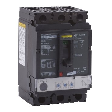 Circuit breaker, PowerPacT H, 150A, 3 pole, 600VAC, 14kA, lugs, Micrologic 3.2, 80% (Circuit breaker PowerPacT H) is a Schneider Electric product. Designed for reliable performance and long service life. Available across Iraq — contact us for pricing and delivery options.