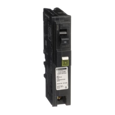 Mini circuit breaker, Homeline, 15A, 1 pole, 120VAC, 10kA AIR, combo arc fault, plug on neutral, plug in, UL [TAA] (Mini circuit breaker Homeline) is a Schneider Electric product. Designed for reliable performance and long service life. Available across Iraq — contact us for pricing and delivery options.