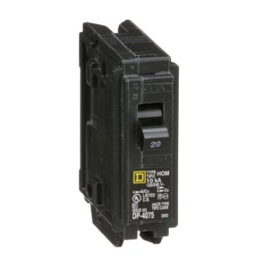 Mini circuit breaker, Homeline, 20A, 1 pole, 120/240VAC, 10kA AIR, standard type, plug in, UL (Mini circuit breaker Homeline) is a Schneider Electric product. Designed for reliable performance and long service life. Available across Iraq — contact us for pricing and delivery options.