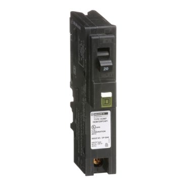 Mini circuit breaker, Homeline, 20A, 1 pole, 120VAC, 10kA AIR, combo arc fault, plug on neutral, plug in, UL [TAA] (Mini circuit breaker Homeline) is a Schneider Electric product. Designed for reliable performance and long service life. Available across Iraq — contact us for pricing and delivery options.