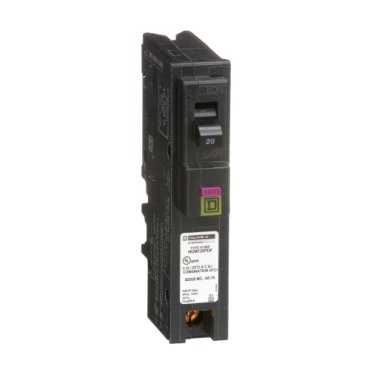 Mini circuit breaker, Homeline, 20A, 1 pole, 120VAC, 10kA AIR, combo ARC/ground fault, plug on neutral, plug in, UL [TAA] (Mini circuit breaker Homeline) is a Schneider Electric product. Designed for reliable performance and long service life. Available across Iraq — contact us for pricing and delivery options.