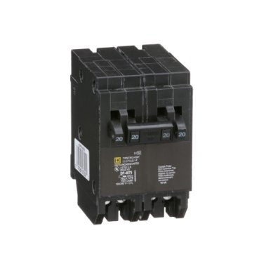 Tandem circuit breaker, Homeline, 2 x 1 pole at 20A, 1 x 2 pole at 20A, 120/240VAC, 10kA AIR, plug in, UL (Tandem circuit breaker Homeline) is a Schneider Electric product. Designed for reliable performance and long service life. Available across Iraq — contact us for pricing and delivery options.