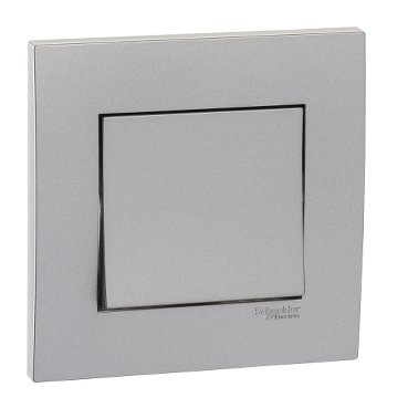 Switch, Vivace, 16AX, 250V, 1 way, 1 gang, aluminium silver (Switch Vivace) is a Schneider Electric product. Designed for reliable performance and long service life. Available across Iraq — contact us for pricing and delivery options.