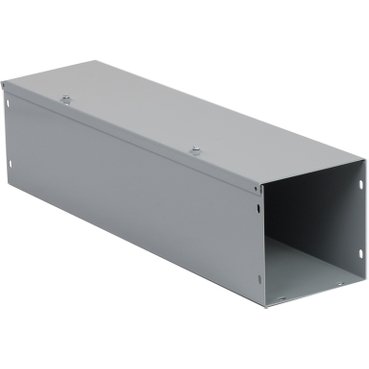 Wireway, Square-Duct, 6 inch by 6 inch, 2 feet long, hinged cover, N1 paint, NEMA 1 (Wireway Square-Duct) is a Schneider Electric product. Designed for reliable performance and long service life. Available across Iraq — contact us for pricing and delivery options.