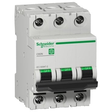 Miniature circuit breaker (MCB), Multi9 C60N, 3P, 13A, D curve, 10kA (IEC/EN 60947-2) (Miniature circuit breaker (MCB) Multi9 C60N) is a Schneider Electric product. Designed for reliable performance and long service life. Available across Iraq — contact us for pricing and delivery options.