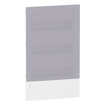 Enclosure, Resi9 MP, flush mounting, 3 rows of 12 modules, IP40, translucid door, 1 earth + 1 neutral terminal blocks (Enclosure Resi9 MP) is a Schneider Electric product. Designed for reliable performance and long service life. Available across Iraq — contact us for pricing and delivery options.