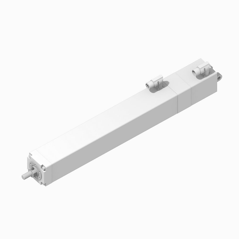 MP-Series Heavy Duty Electric Cylinders, Actuator Rod w/Male Rod End with Food Grade White Paint Option,457.2 mm (18.0 in.) Max., 230V AC, 1024 SIN/COS Multi-turn ABS Encoder (150...450mm stroke lengths), 24 VDC Brake