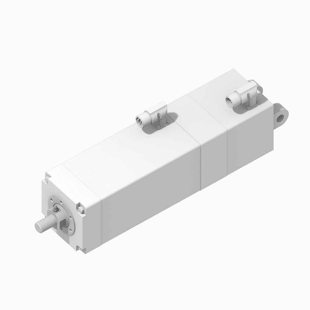 MP-Series Heavy Duty Electric Cylinders, Actuator Rod w/Male Rod End with Food Grade White Paint Option,152.4 mm (6.0 in.), 230V AC, 1024 SIN/COS Multi-turn ABS Encoder (150...450mm stroke lengths), 24 VDC Brake