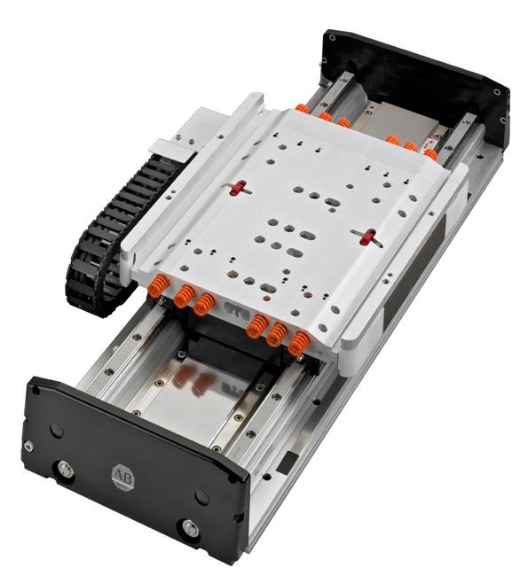 MP-Series Integrated Linear Stage-Type Actuator, Frame Size 8 = 200 mm (7.9 in) base width, 460V ac, Direct Drive, 1280 mm Stroke Length, 5 micron resolution incremental magnetic linear encoder, Linear motor (direct drive only), Open, No brake