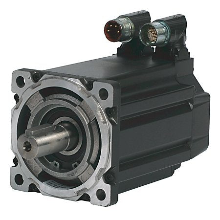 Bulletin MPM - Medium-Inertia Servo Motors Product, 460 V, 3000 RPM, Resolver. Keyed Shaft Extension, SpeedTEC DIN Connector, Right Angle, 180° Rotatable (Quick Connect), No Brake, IEC Metric, Free Mounting Holes (Type FF)