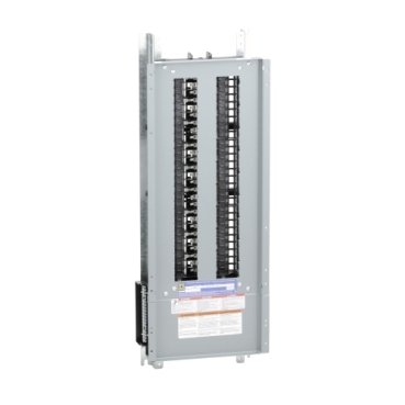 Panelboard interior, NQ, main lugs, 225A, Al bus, 54 pole spaces, 3 phase, 4 wire, 240VAC, 48VDC (Panelboard interior NQ) is a Schneider Electric product. Designed for reliable performance and long service life. Available across Iraq — contact us for pricing and delivery options.