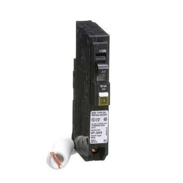 Mini circuit breaker, QO, 20A, 1 pole, 120VAC, 10kA, plug in, combo ARC fault, pigtail [TAA] (Mini circuit breaker QO) is a Schneider Electric product. Designed for reliable performance and long service life. Available across Iraq — contact us for pricing and delivery options.