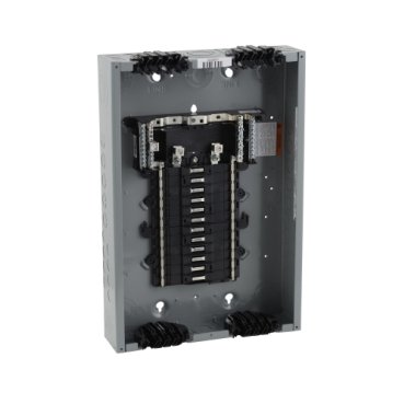 Load center, QO, 1 phase, 24 spaces, 34 circuits, 125A convertible main lugs, PoN, NEMA1, Qwik-grip, gnd bar (Load center QO) is a Schneider Electric product. Designed for reliable performance and long service life. Available across Iraq — contact us for pricing and delivery options.