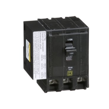 Mini circuit breaker, QO, 100A, 3 pole, 120/240VAC, 10kA, plug in, AC shunt (Mini circuit breaker QO) is a Schneider Electric product. Designed for reliable performance and long service life. Available across Iraq — contact us for pricing and delivery options.