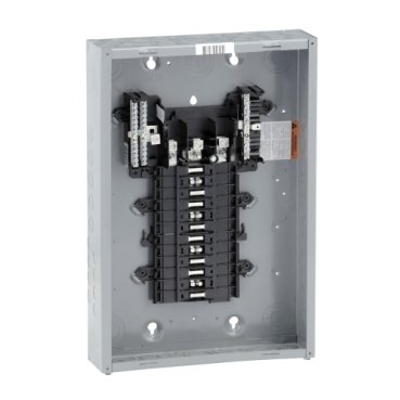 Load center, QO, 3 phase, 24 spaces, 24 circuits, 125A fixed main lugs, NEMA1, gnd bar (Load center QO) is a Schneider Electric product. Designed for reliable performance and long service life. Available across Iraq — contact us for pricing and delivery options.