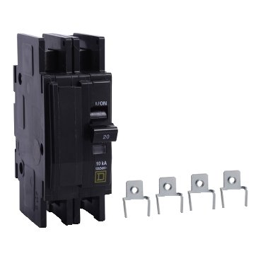 Mini circuit breaker, QOU, 20A, 2 pole, 120/240 VAC, 10kA, field reversible lugs, mounting foot (Mini circuit breaker QOU) is a Schneider Electric product. Designed for reliable performance and long service life. Available across Iraq — contact us for pricing and delivery options.