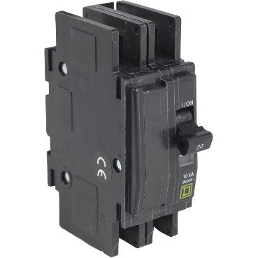 Mini circuit breaker, QOU, 25A, 2 pole, 120/240 VAC, 10kA, field reversible lugs (Mini circuit breaker QOU) is a Schneider Electric product. Designed for reliable performance and long service life. Available across Iraq — contact us for pricing and delivery options.