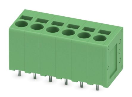 Phoenix Contact SPT 2.5/6-V-5.0 Series PCB Terminal Block, 6-Contact, 5 mm Pitch, 1 Row, 1991134