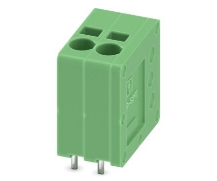 Phoenix Contact SPT 1.5/2-V-3.5 Series PCB Terminal Block, 2-Contact, 3.5 mm Pitch, 1 Row, 1990850