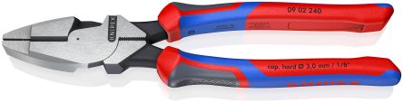 Knipex 1-Piece Combination Plier Serrated, 240mm Overall VDE/1000V Approved, 30mm Jaw