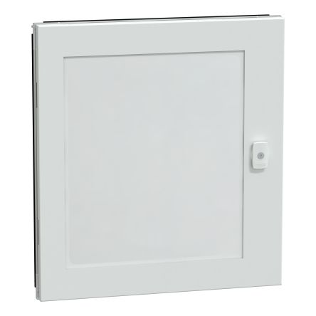 Schneider Electric LVS08 Series Lockable Steel, Glass Black RAL 9003 Single Door, 600 mm H, 650mm W, 26 mm D, 26 mm L