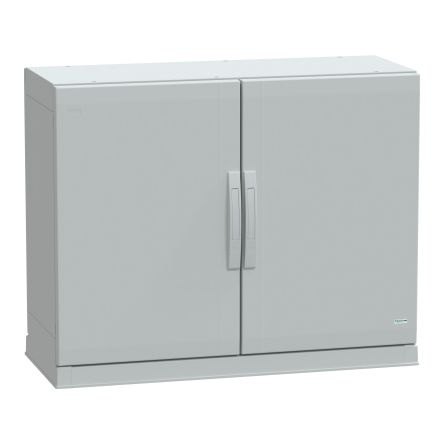 Schneider Electric Thalassa Series Fibreglass Reinforced Polyester 2-Door Floor Standing Enclosure, Opaque Door, IP54