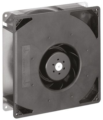 ebm-papst RG 160 N Series Centrifugal Centrifugal Fan, 24V dc, 209 m³/h, DC Operation 220 mm x 220mm x 56 mm