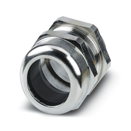 Phoenix Contact G-INS Series Silver Brass Cable Gland, M63 Thread, 34 mm min., 44 mm max., IP66, IP68, IP69