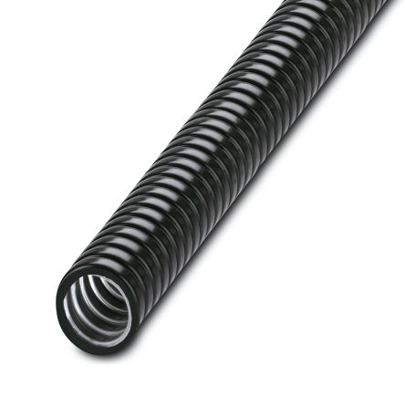 Phoenix Contact 10 m Black Cable Cover in Polyvinyl Chloride, Coated Galvanised Steel, 17 mm ID
