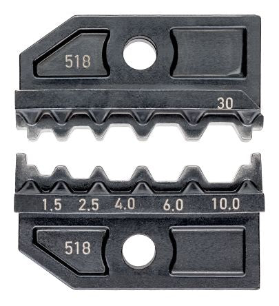 Knipex, 97 Crimp Die Set, Coaxial Type Crimp Die Black