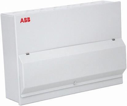 ABB 4 Steel Consumer Unit, 100A IP30 Housemaster