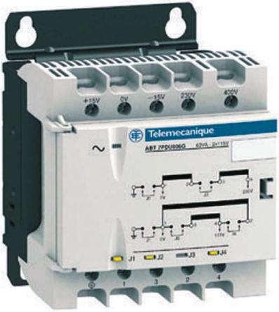 Schneider Electric 2 Output 250 VA Chassis Mount Transformer, 24 to 48 V, RoHS