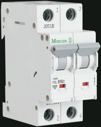 Eaton xPole PXL Miniature Circuit Breaker, 2-Pole, 40A, Type B, 400V ac AC, 48 V dc DC, 10 kA Breaking Capacity