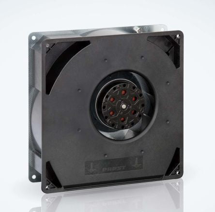 ebm-papst RG 160 N Series Centrifugal Centrifugal Fan, 230V ac, 202 m³/h, AC Operation 220 mm x 220mm x 56 mm
