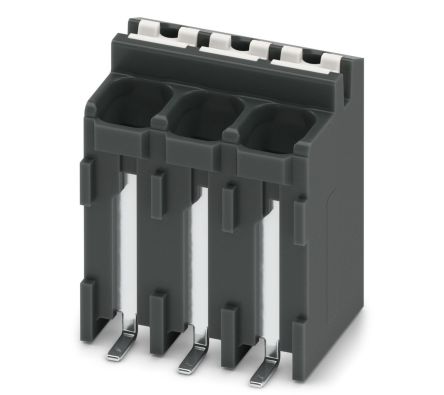 Phoenix Contact SPT-SMD 1.5/ 3-V-3.5 R32 Series PCB Terminal Block, 3-Contact, 3.5 mm Pitch, Surface, 1 Row