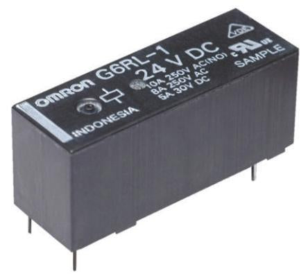 Omron PCB Power Relay, 24V dc Coil, 10A Switching Current, SPDT