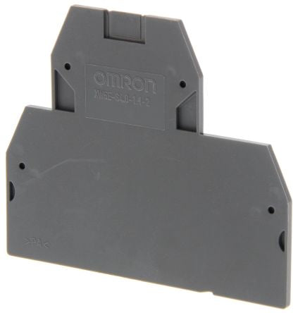 Omron XW5E Series End Cover for Use with XW5G-S4.0-1.1-2 Grounding Terminal Block, XW5T-S4.0-1.1-2 Feed Through Terminal