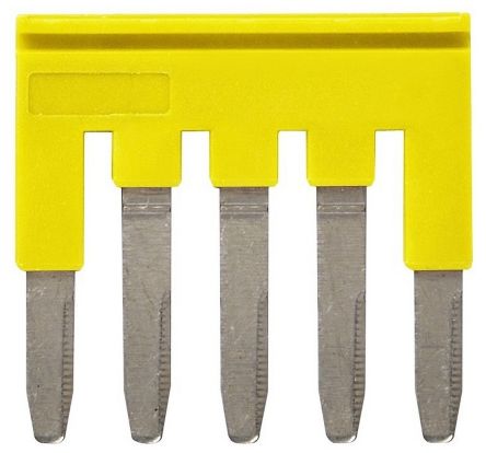 Omron XW5S Series Short Bar for Use with XW5T-P2.5-5 Feed Through Terminal Block, XW5G-P2.5-5 Grounding Terminal Block